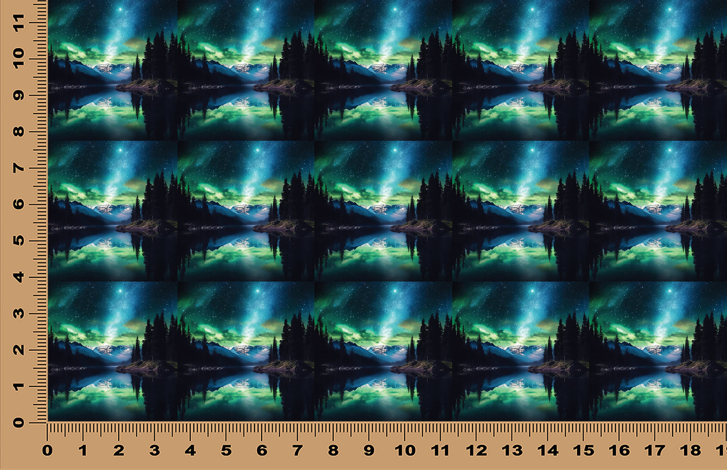 DecoCraft - Scenic Tiles Series - Northern Lights Over the Range