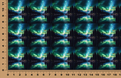 DecoCraft - Scenic Tiles Series - Northern Lights Over the Range