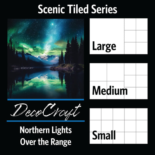 DecoCraft - Scenic Tiles Series - Northern Lights Over the Range