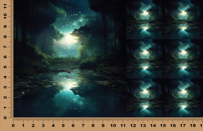 DecoCraft - Scenic Tiles Series - Enchanted Forest Glow
