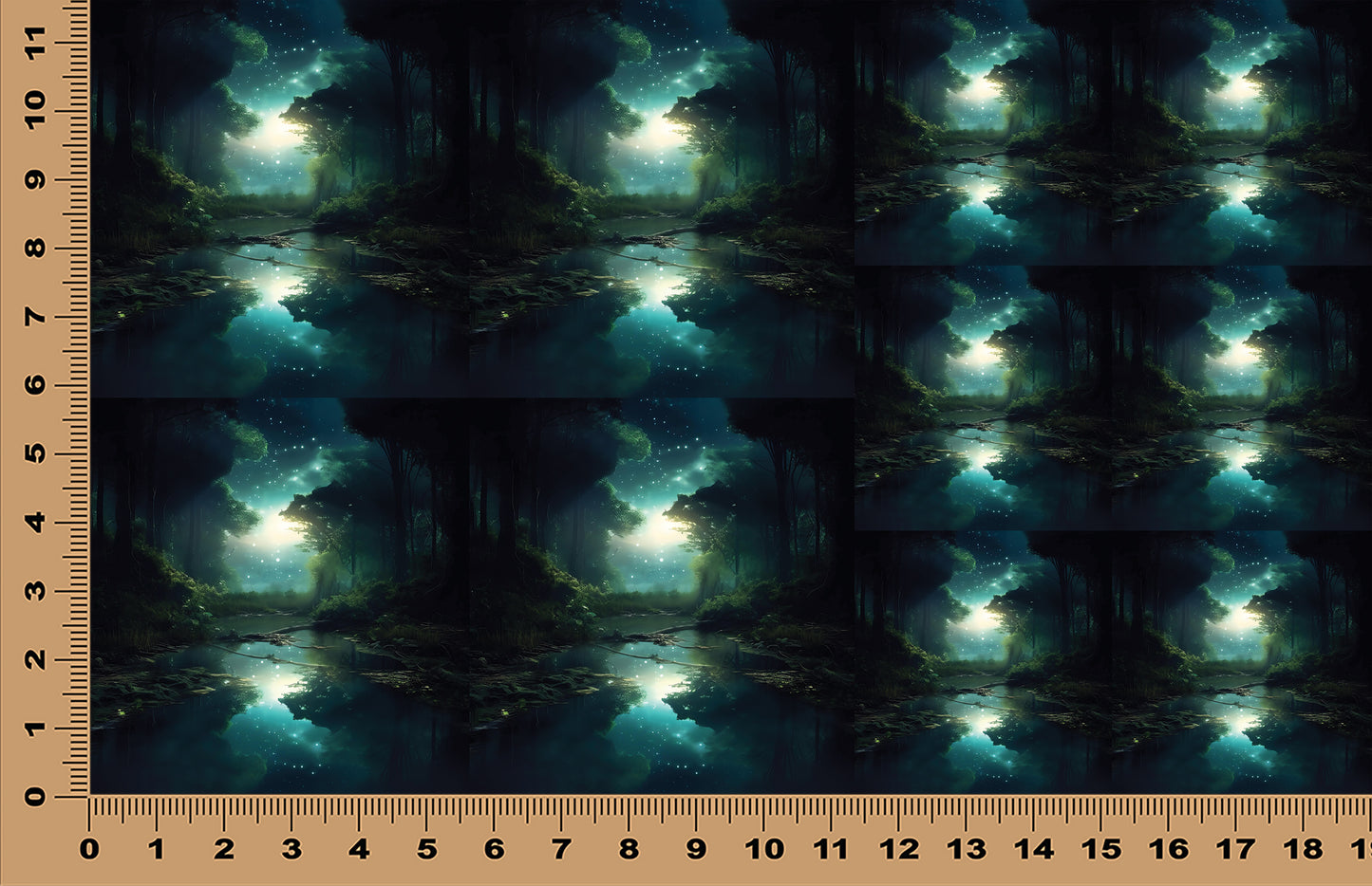 DecoCraft - Scenic Tiles Series - Enchanted Forest Glow