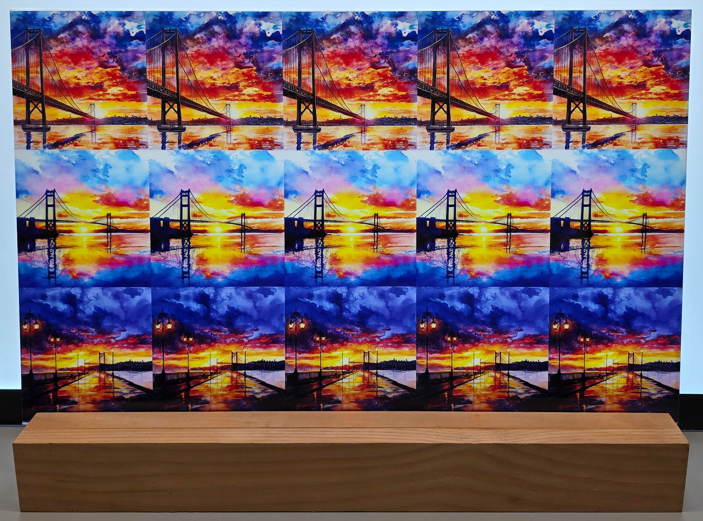 DecoCraft - Scenic Tiles Series - Sunset Bridge Landscapes