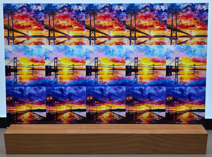 DecoCraft - Scenic Tiles Series - Sunset Bridge Landscapes