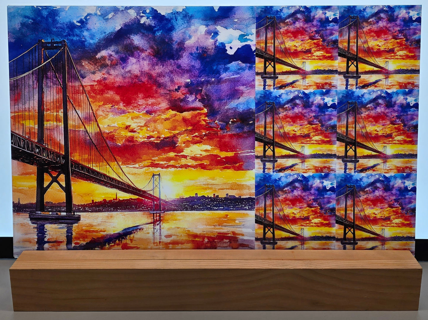 DecoCraft - Scenic Tiles Series - Ember Sky Bridge