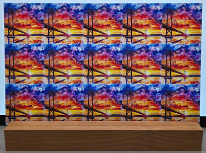 DecoCraft - Scenic Tiles Series - Ember Sky Bridge