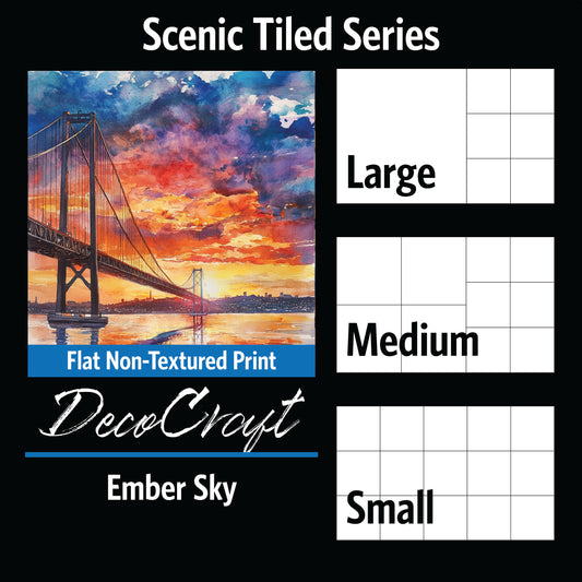 DecoCraft - Scenic Tiles Series - Ember Sky Bridge