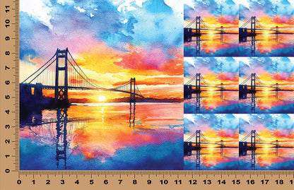 DecoCraft - Scenic Tiles Series - Golden Hour Crossing