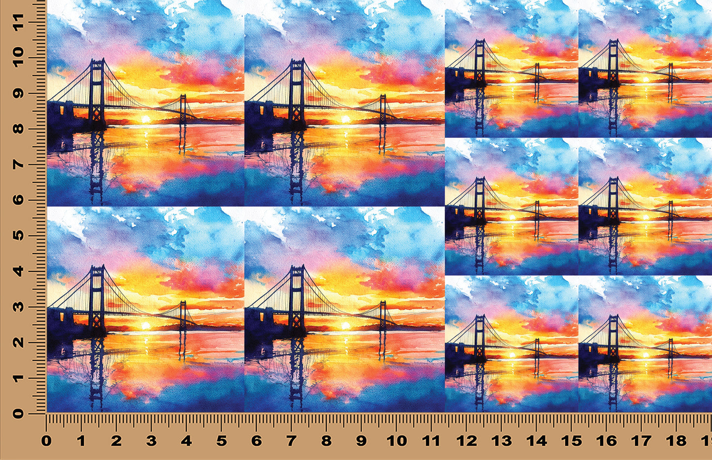 DecoCraft - Scenic Tiles Series - Golden Hour Crossing