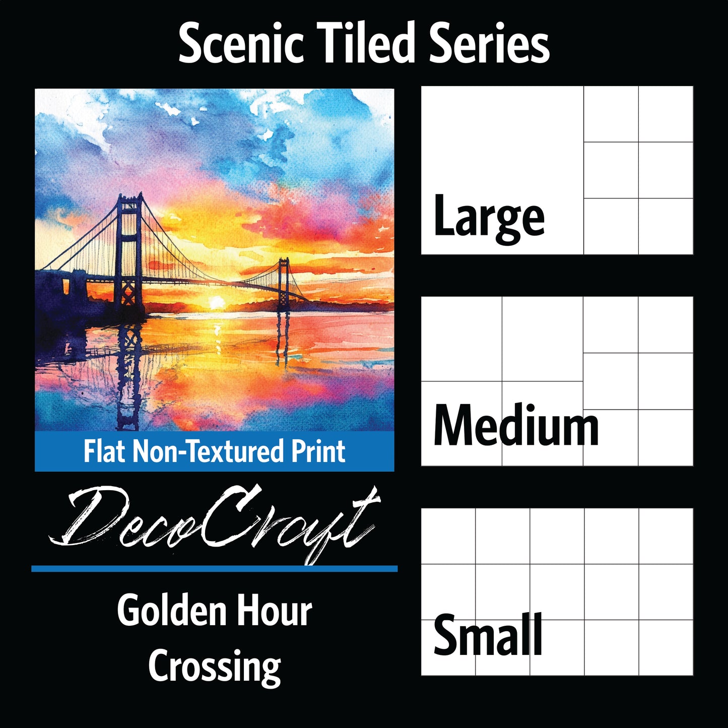 DecoCraft - Scenic Tiles Series - Golden Hour Crossing