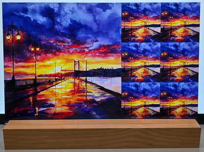 DecoCraft - Scenic Tiles Series - Twilight Bridge Walk