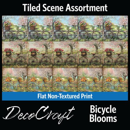 DecoCraft - Scenic Tiles Series - Bicycle Blooms