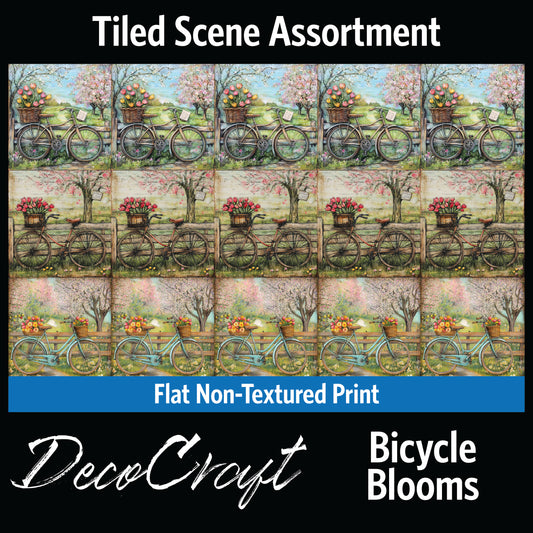 DecoCraft - Scenic Tiles Series - Bicycle Blooms