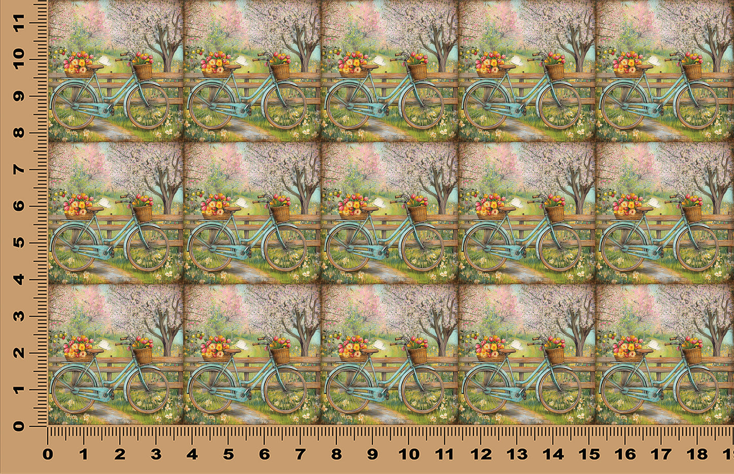 DecoCraft - Scenic Tiles Series - Spring Ride in Bloom