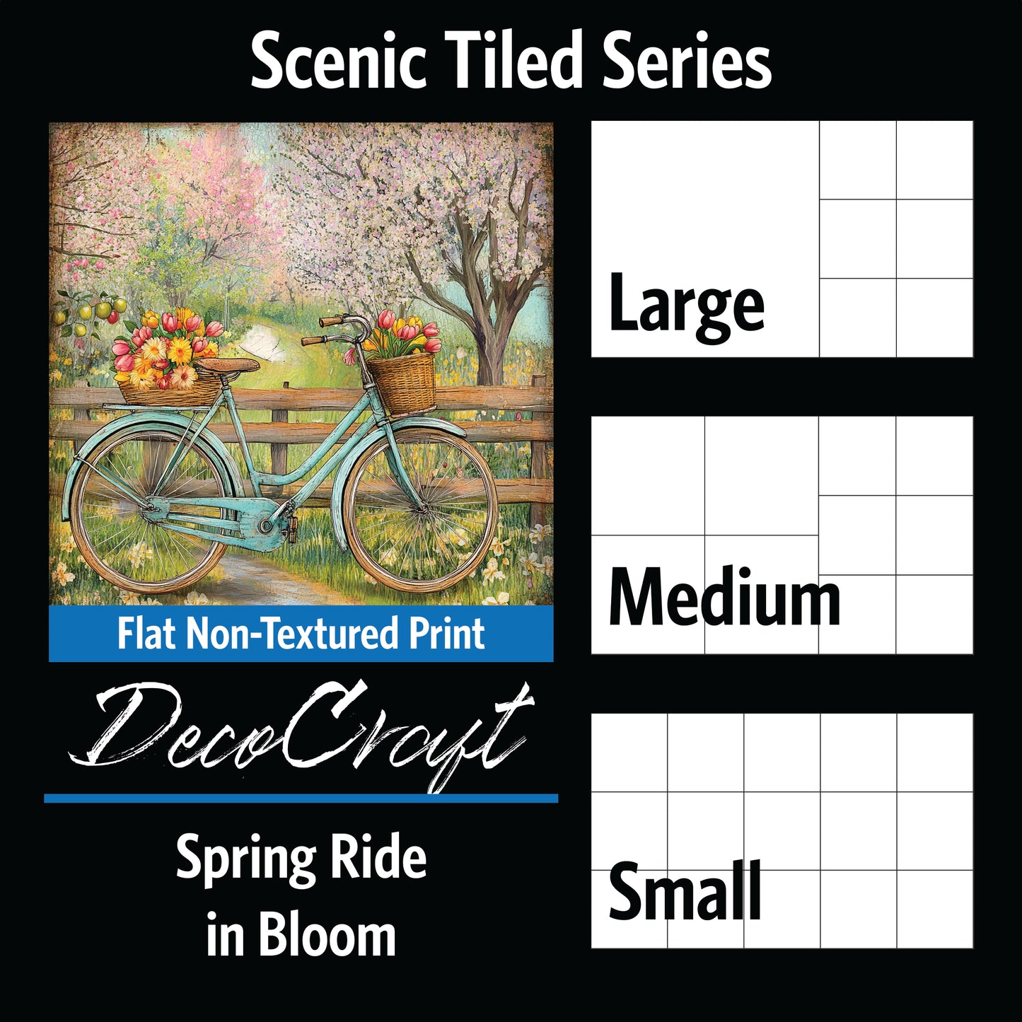 DecoCraft - Scenic Tiles Series - Spring Ride in Bloom