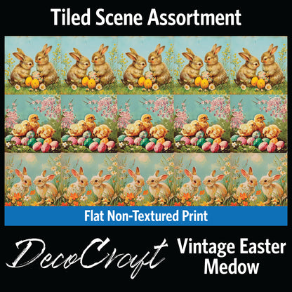DecoCraft - Scenic Tiles Series - Vintage Easter Meadow