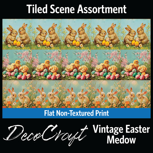 DecoCraft - Scenic Tiles Series - Vintage Easter Meadow