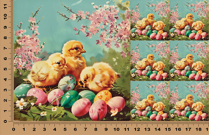 DecoCraft - Scenic Tiles Series - Spring Chicks