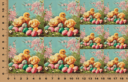 DecoCraft - Scenic Tiles Series - Spring Chicks