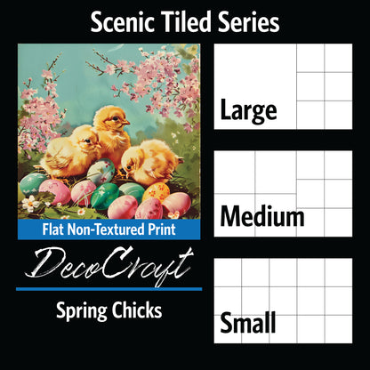 DecoCraft - Scenic Tiles Series - Spring Chicks
