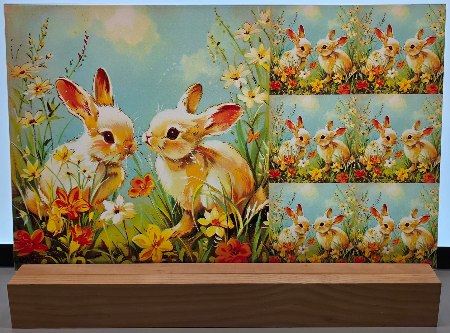 DecoCraft - Scenic Tiles Series - Meadow Bunny