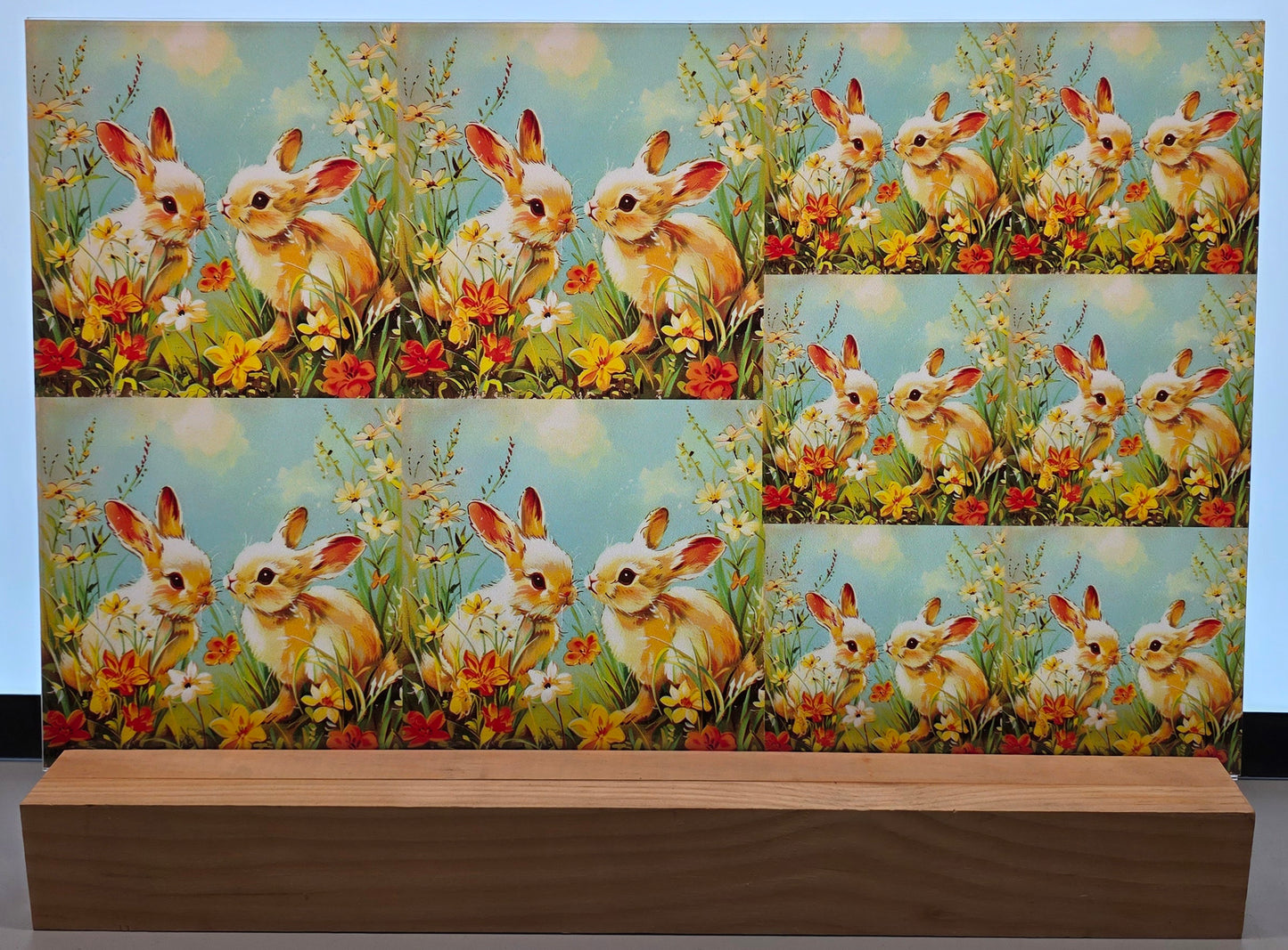 DecoCraft - Scenic Tiles Series - Meadow Bunny