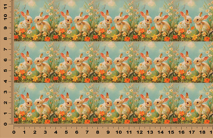 DecoCraft - Scenic Tiles Series - Meadow Bunny