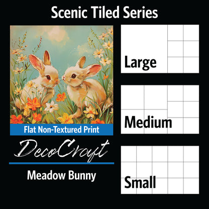 DecoCraft - Scenic Tiles Series - Meadow Bunny