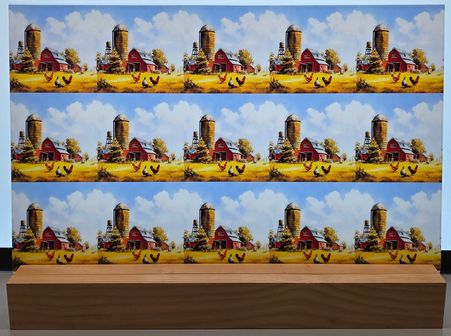 DecoCraft - Scenic Tiles Series - Sunlit Barnyard Morning