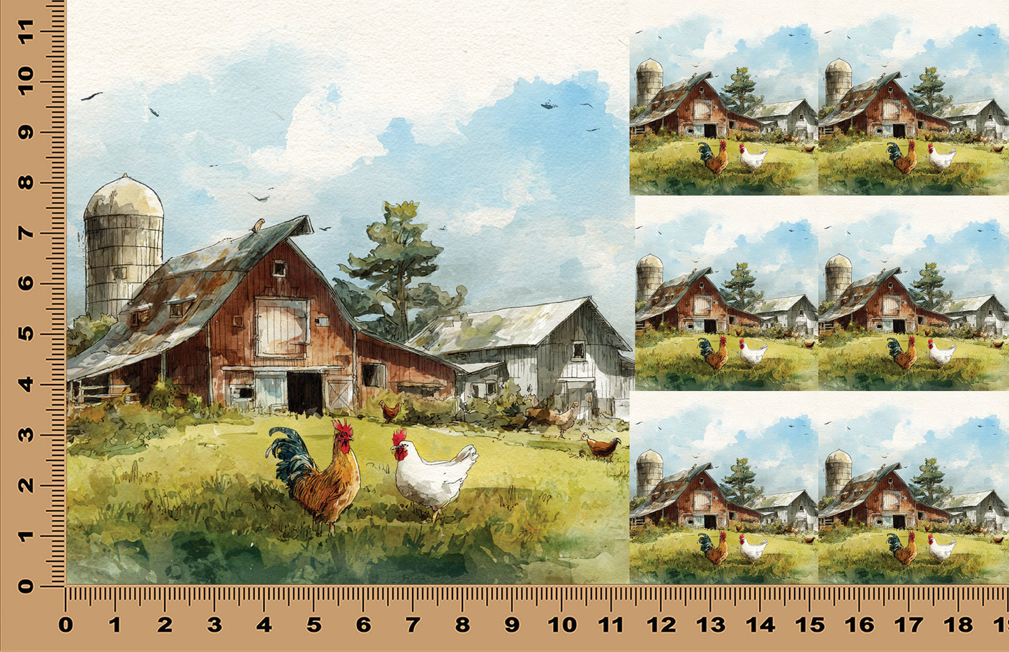 DecoCraft - Scenic Tiles Series - Old Barn