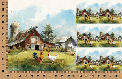 DecoCraft - Scenic Tiles Series - Old Barn