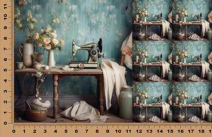 DecoCraft - Scenic Tiles Series - Seamstress Table