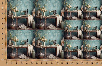 DecoCraft - Scenic Tiles Series - Seamstress Table