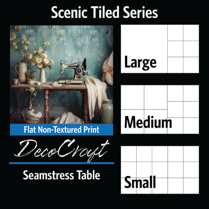 DecoCraft - Scenic Tiles Series - Seamstress Table