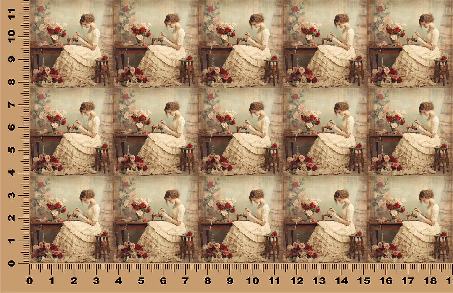 DecoCraft - Scenic Tiles Series - Heirloom Dressmaker