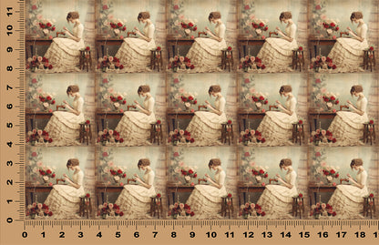 DecoCraft - Scenic Tiles Series - Heirloom Dressmaker