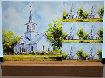 DecoCraft - Scenic Tiles Series - Little White Country Church
