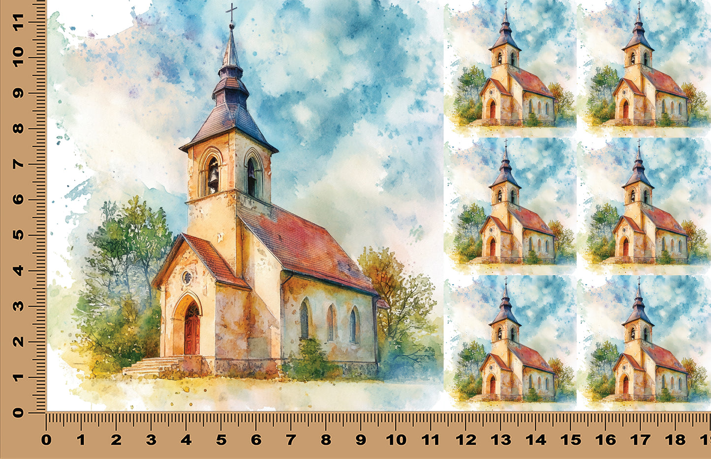 DecoCraft - Scenic Tiles Series - Old World Village