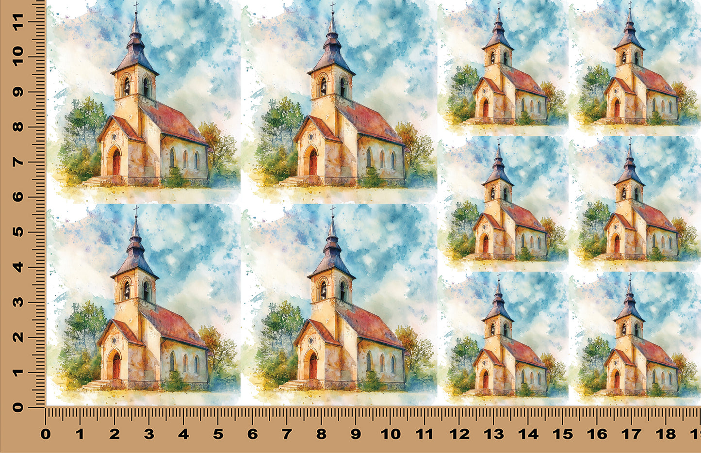 DecoCraft - Scenic Tiles Series - Old World Village