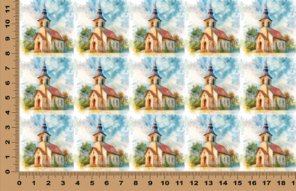 DecoCraft - Scenic Tiles Series - Old World Village