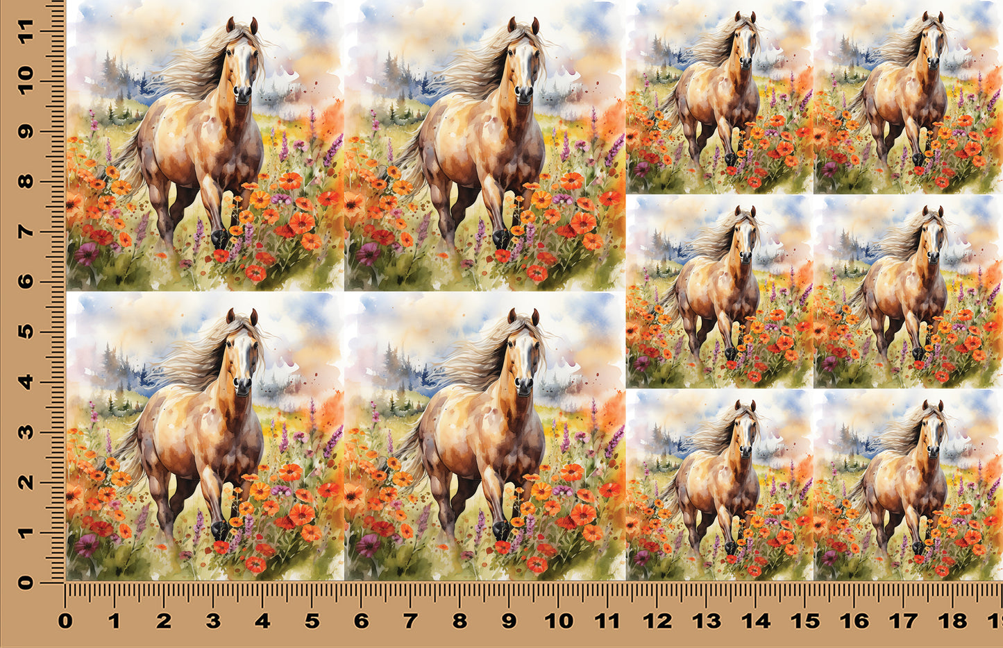 DecoCraft - Scenic Tiles Series - Golden Meadow Runner