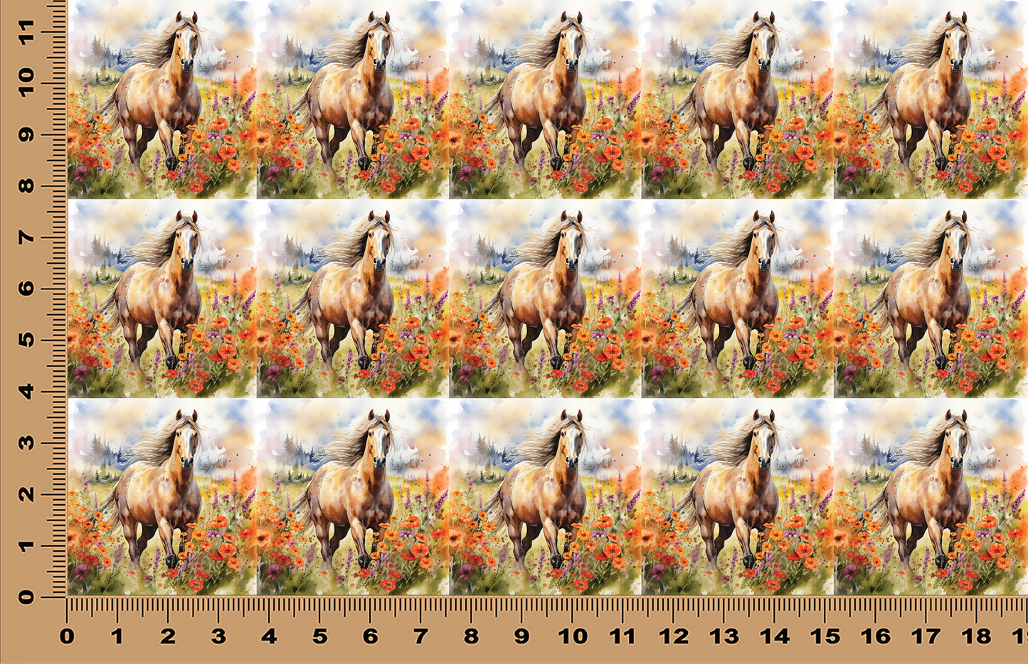 DecoCraft - Scenic Tiles Series - Golden Meadow Runner