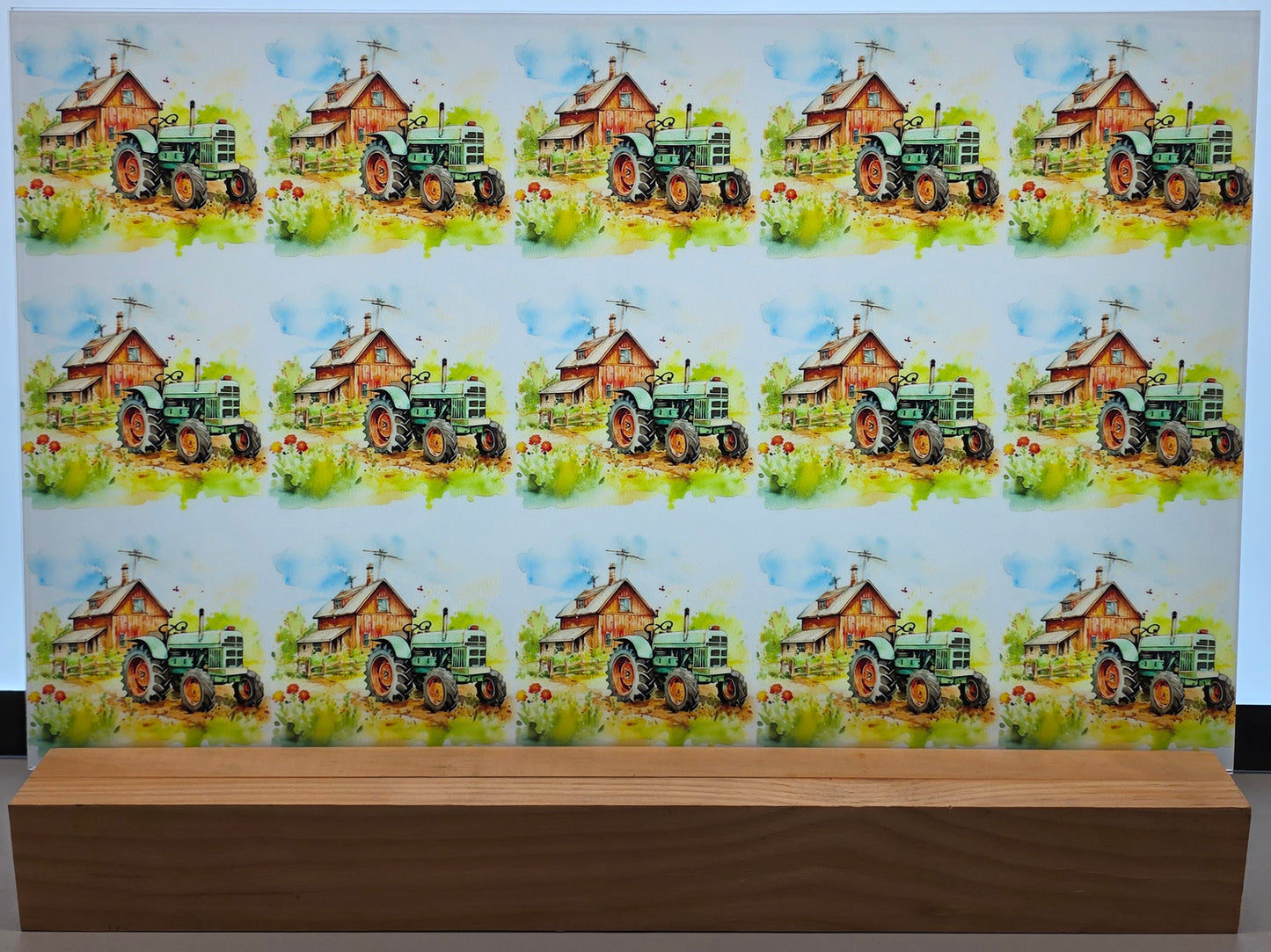 DecoCraft - Scenic Tiles Series - Watercolor Farmhouses - Morning Chores