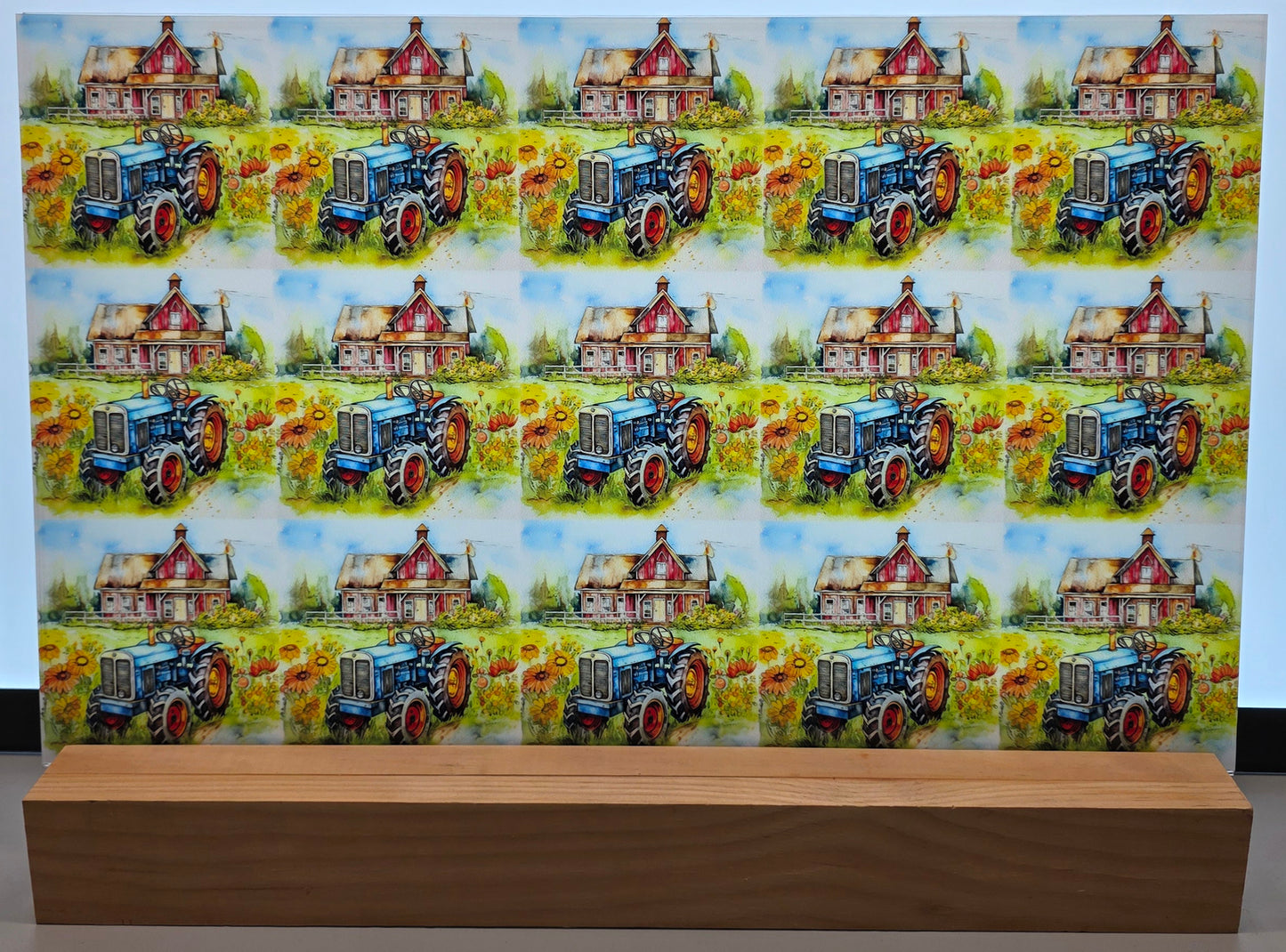 DecoCraft - Scenic Tiles Series - Watercolor Farmhouses - Sunlit Farmstead