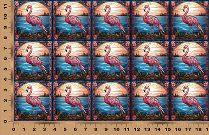 DecoCraft - Scenic Elevated Texture Tiles - Coastal Glow Flamingo