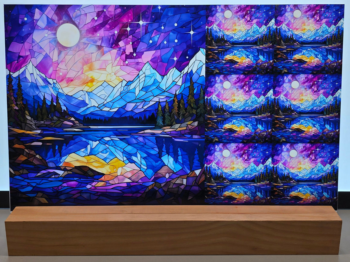 DecoCraft - Scenic Elevated Texture Tiles - Twilight Reflections