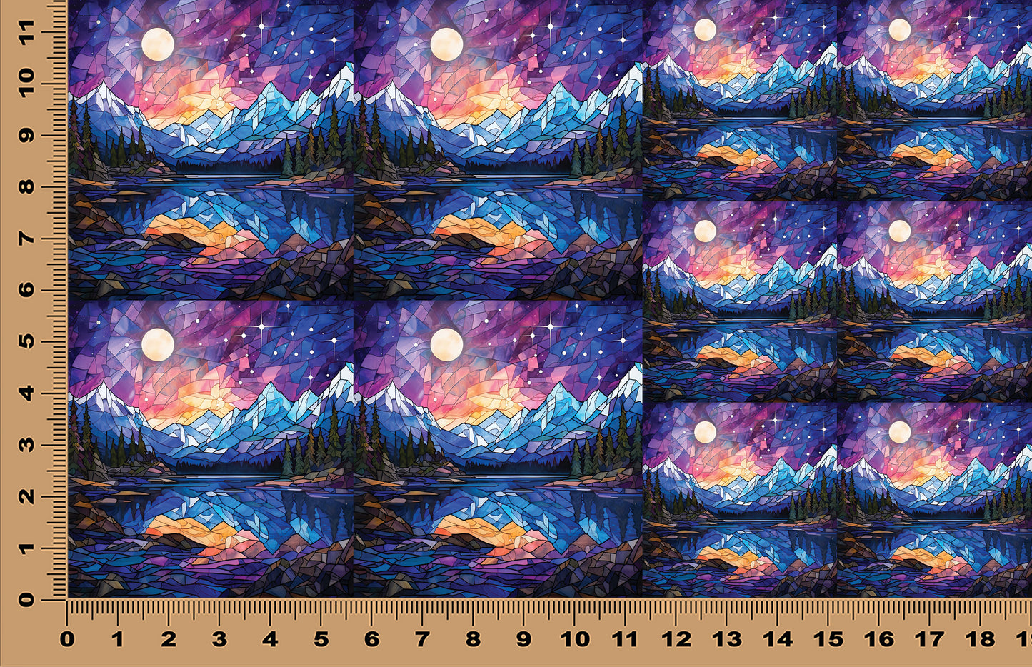 DecoCraft - Scenic Elevated Texture Tiles - Twilight Reflections