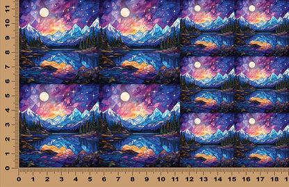 DecoCraft - Scenic Elevated Texture Tiles - Twilight Reflections