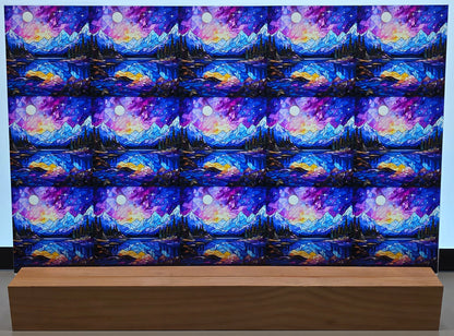 DecoCraft - Scenic Elevated Texture Tiles - Twilight Reflections