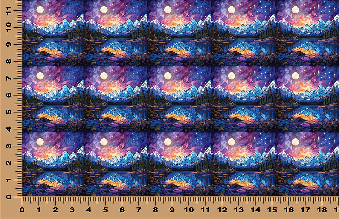 DecoCraft - Scenic Elevated Texture Tiles - Twilight Reflections