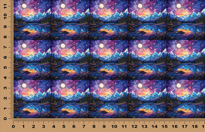 DecoCraft - Scenic Elevated Texture Tiles - Twilight Reflections